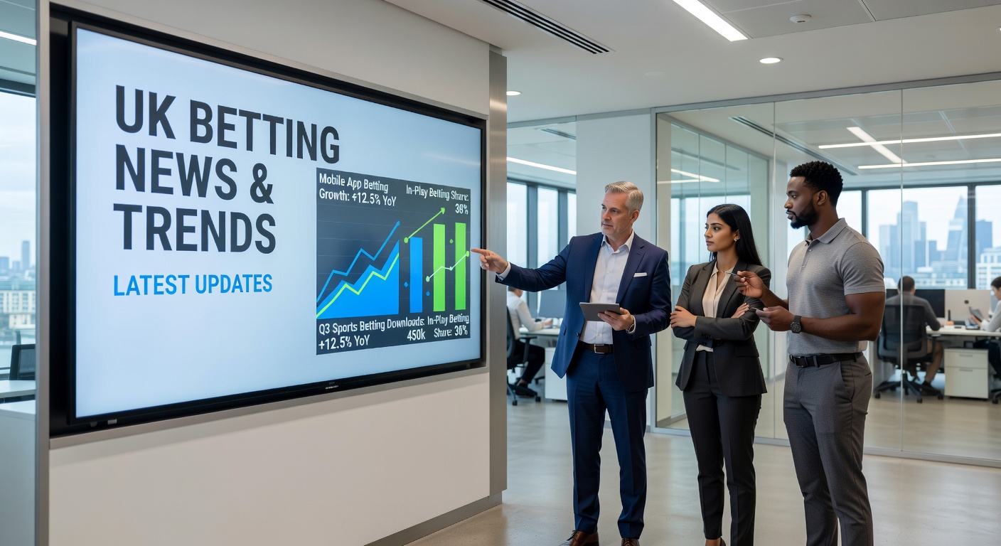 Graphic illustrating UK gambling industry growth with charts of Gross Gambling Yield rising in remote sectors