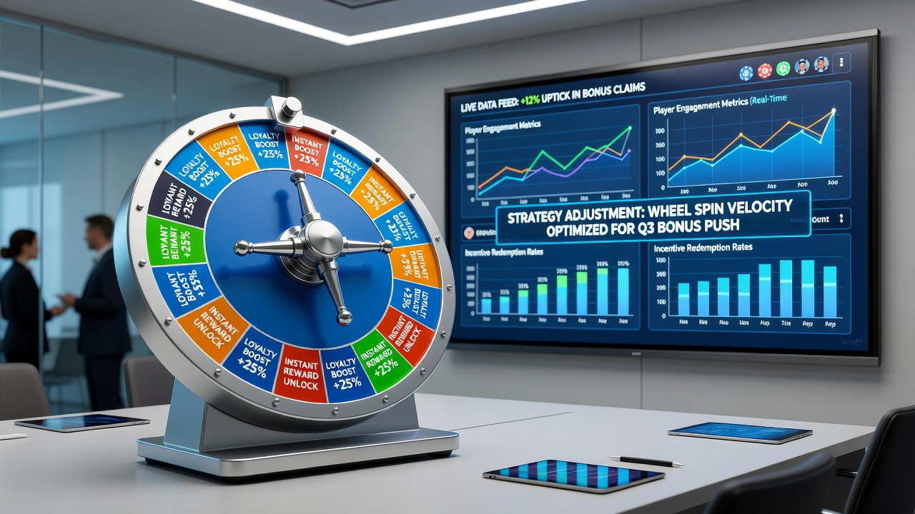 Portable casino wheel interface displaying real-time bonus adjustments and strategy overlays on a mobile device