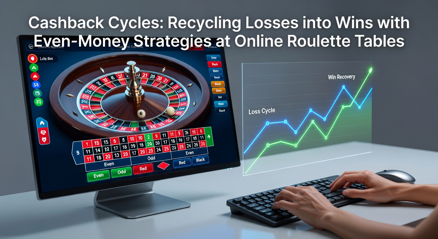 Graph showing cashback cycles in roulette, with even-money bet progressions curving upward over multiple weeks, highlighting win recovery trends