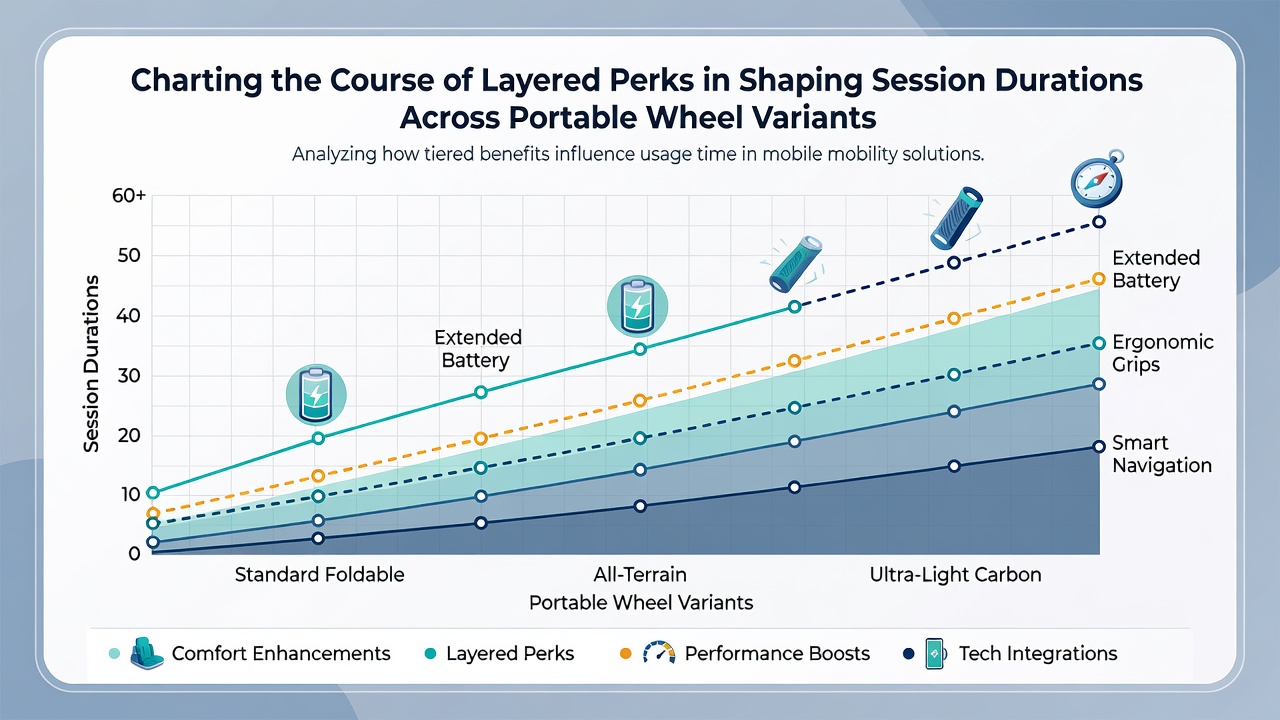 Comparison chart of session durations across mobile roulette variants with layered bonuses