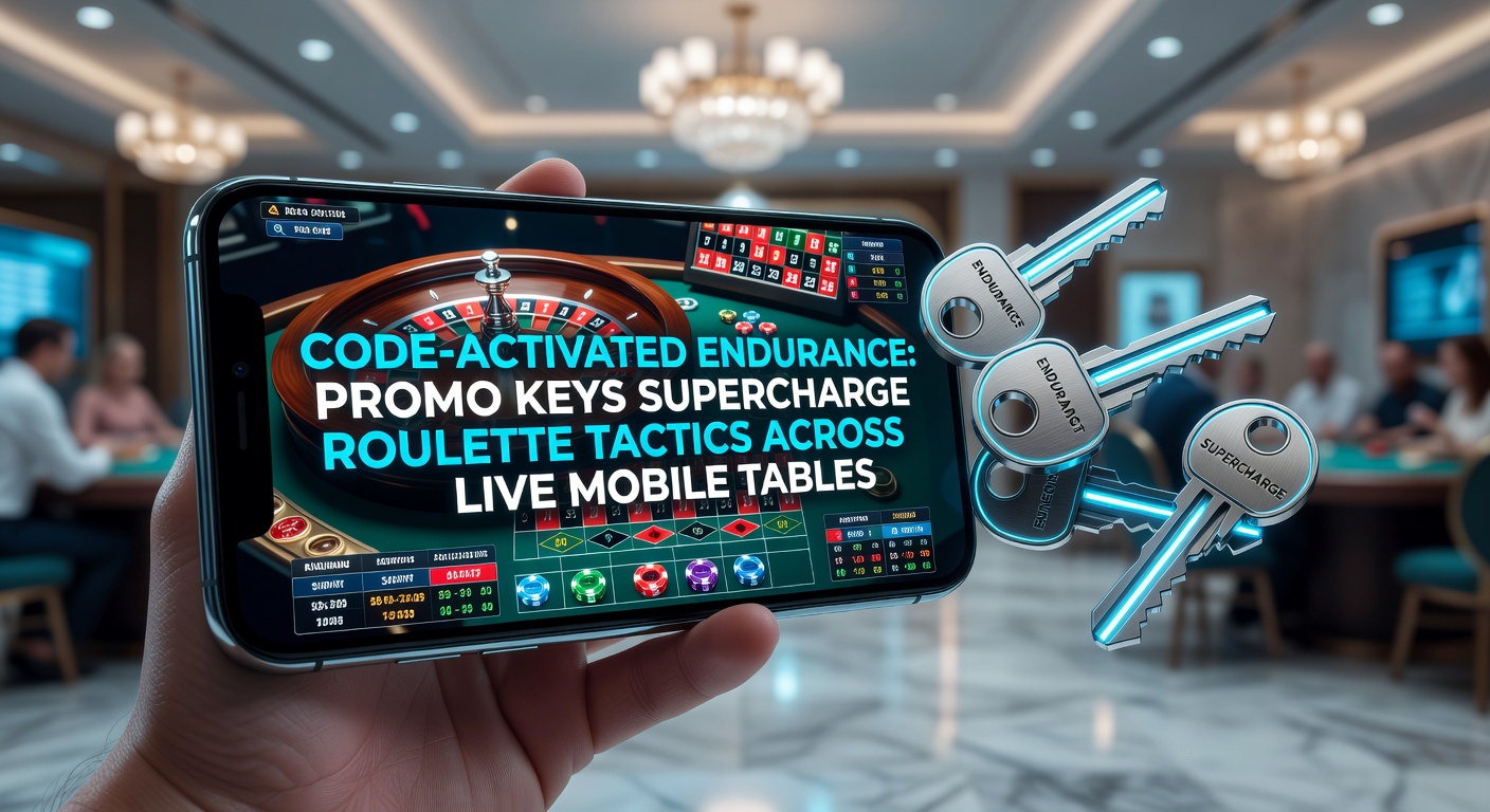 Mobile screen showing live roulette interface with active promo code dashboard and extended session stats