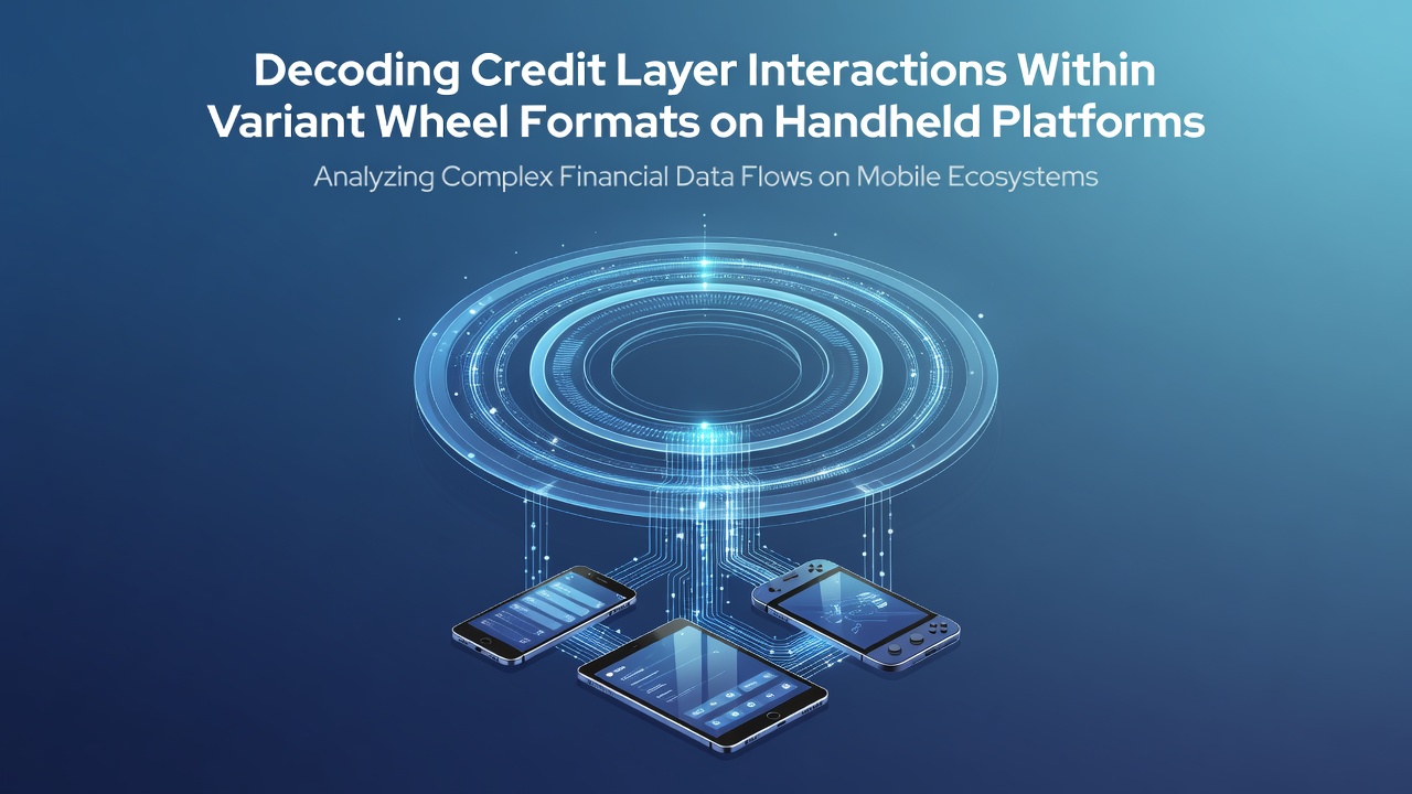 Technical diagram showing credit layer stacking across wheel variants displayed on a handheld gaming device