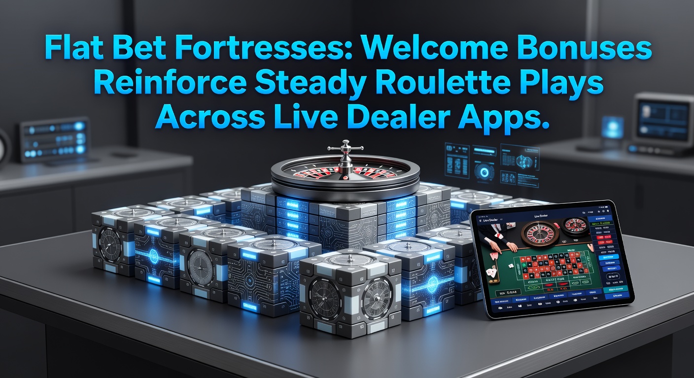 Screenshot of a live dealer roulette table on a mobile app, highlighting flat bet options reinforced by a welcome bonus banner