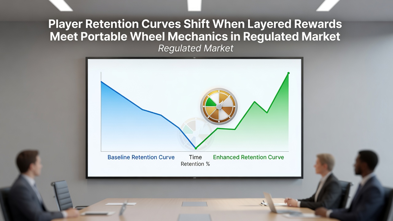 Illustration of mobile wheel interface combined with layered reward notifications in a regulated gambling app