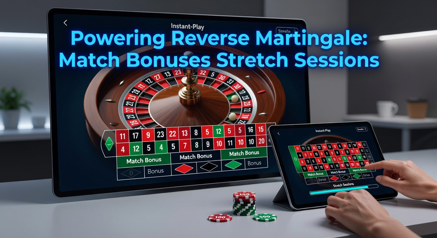 Graph illustrating session length extension via reverse martingale with match bonuses in instant-play roulette, showing peak streaks in 2026 data