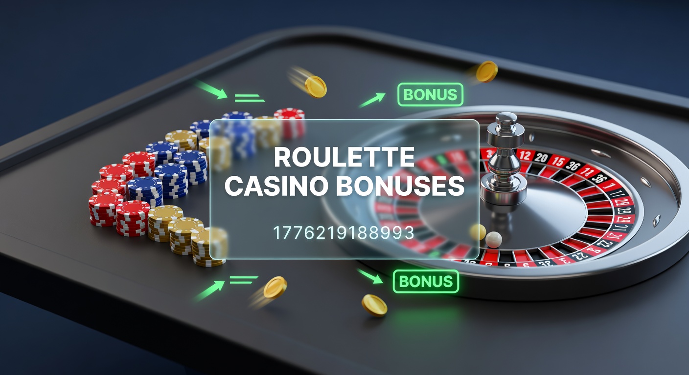 Vibrant roulette table with glowing bonus icons overlay, illustrating casino promotions in action