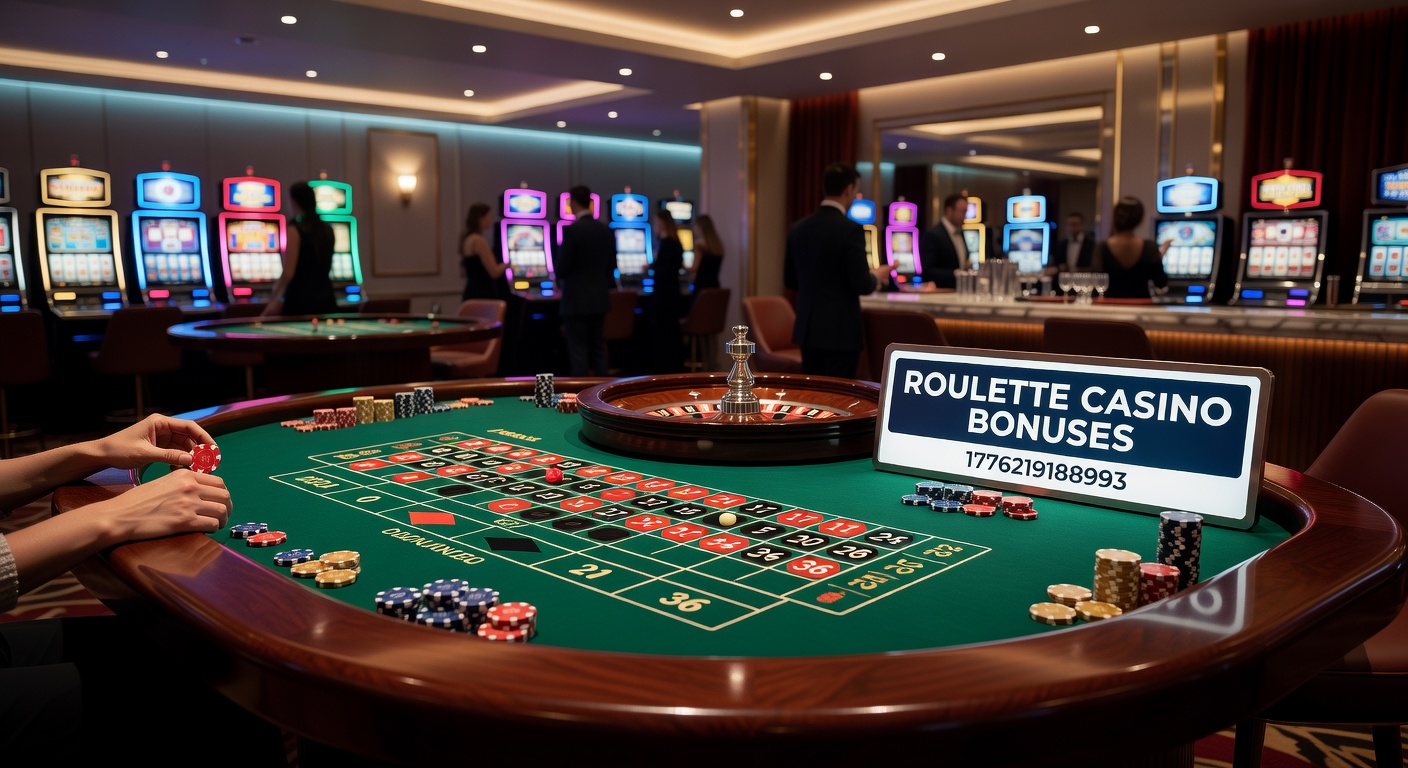 Close-up of bonus terms document next to a spinning roulette wheel, symbolizing the fine print in promotions