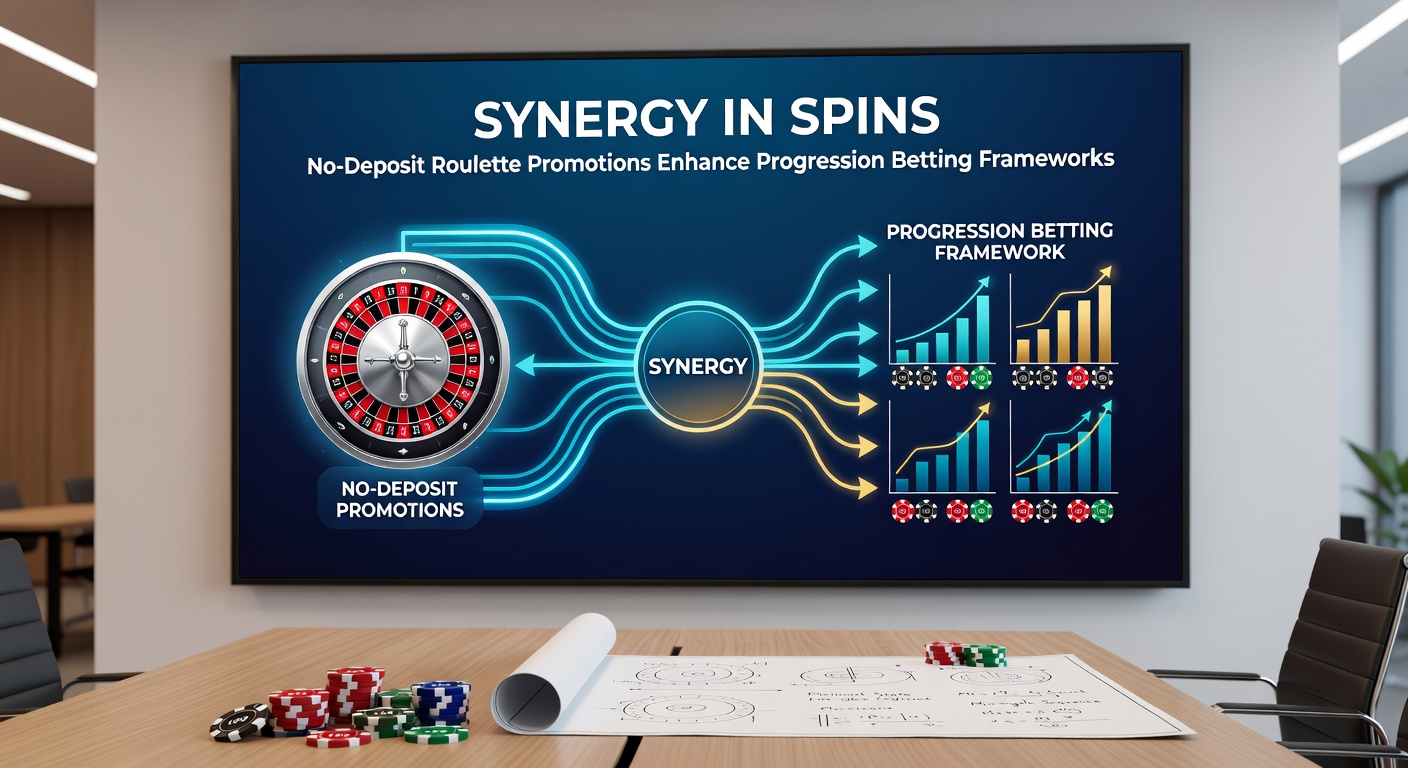 Strategic chart overlay on a roulette table demonstrating progression bet scaling with no-deposit bonus integration