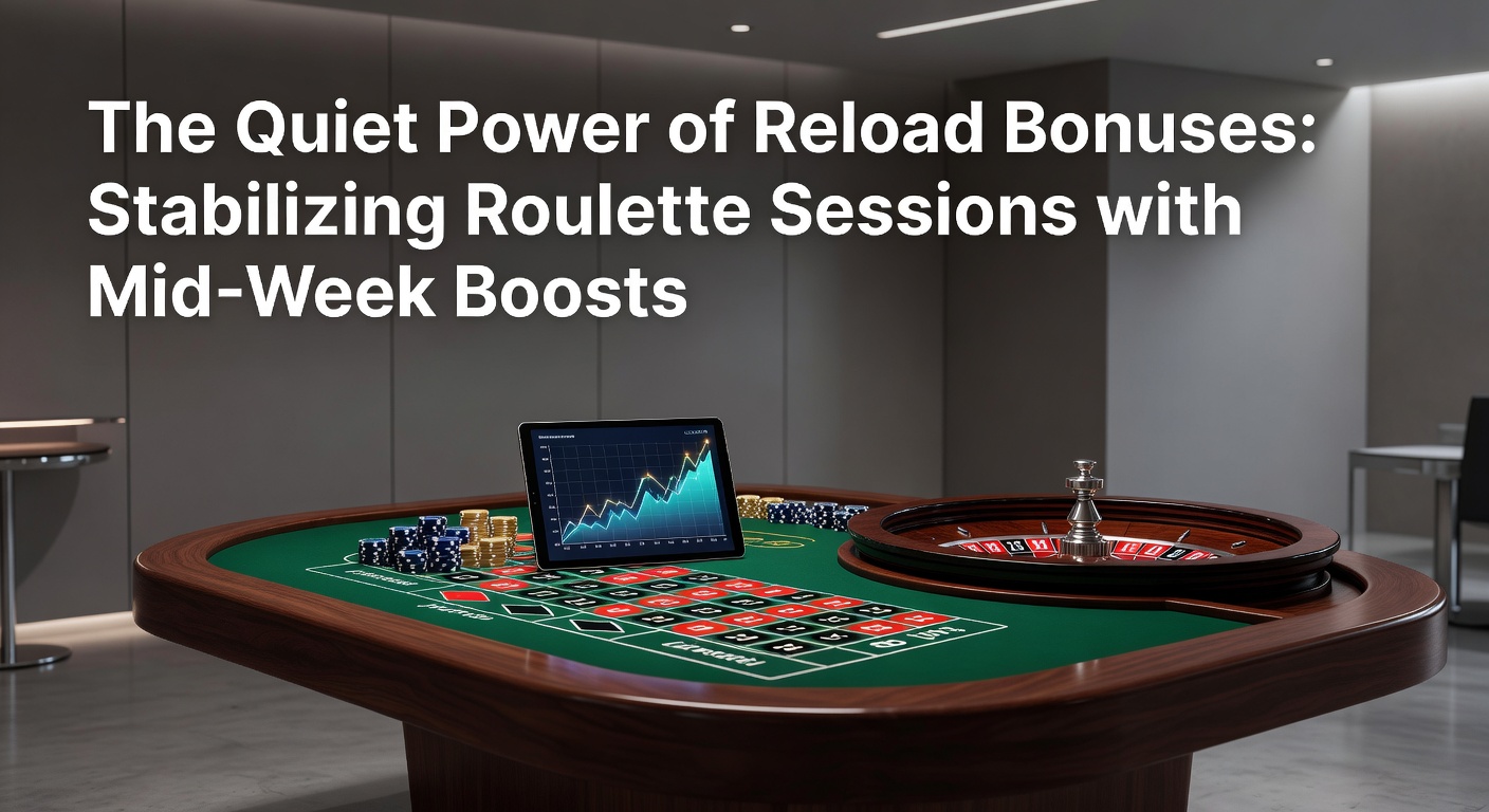Graph showing extended roulette session lengths with reload bonus applications during mid-week periods