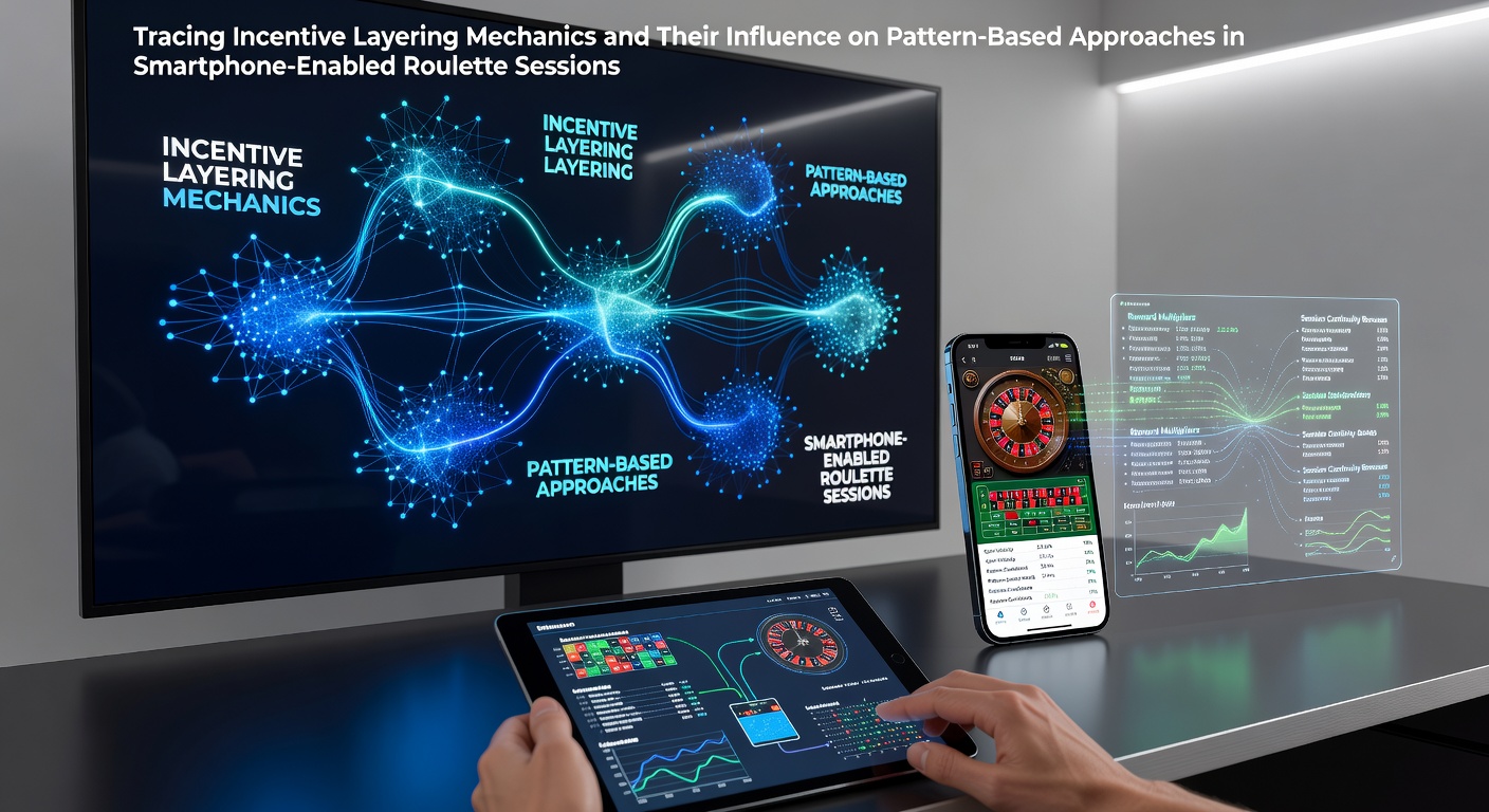 Smartphone displaying layered roulette bonus mechanics and pattern tracking interface